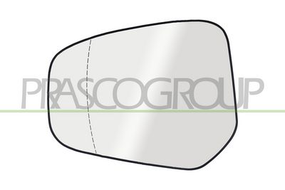 стъкло на огледало, външно огледало PRASCO FD6427514