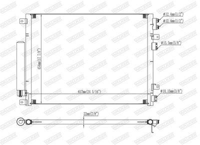 KONDENSATOR KLIMAANLAGE WALKER WCD00084 6
