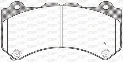 OPEN PARTS BPA1376.04 Тормозные колодки и сигнализаторы  для NISSAN GT-R (R35) V6