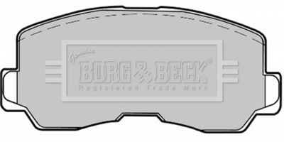 Комплект тормозных колодок, дисковый тормоз BORG & BECK BBP1213 для MITSUBISHI L300