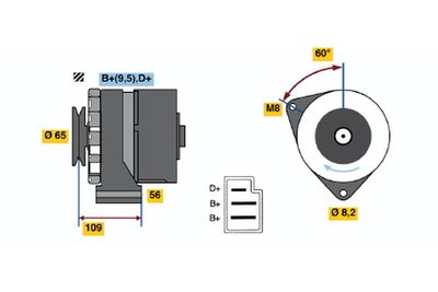 генератор BOSCH 9 120 080 176