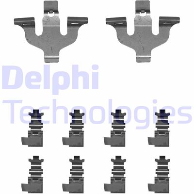 Комплектующие, колодки дискового тормоза DELPHI LX0714 для AUDI Q3