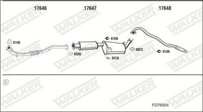 SISTEM DE ESAPAMENT WALKER FO76004