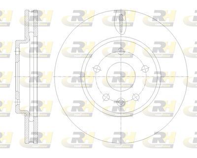 ROADHOUSE 61793.10 Тормозные диски для OPEL ASTRA K (B16) 1.6 CDTi (68)