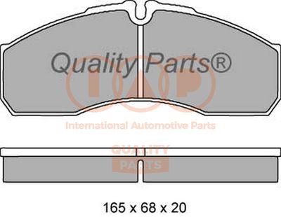 Комплект тормозных колодок, дисковый тормоз IAP QUALITY PARTS 704-13152 для RENAULT 30