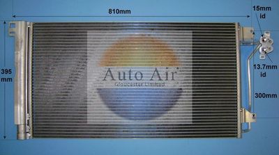 Condenser, air conditioning Auto Air Gloucester 16-9964A