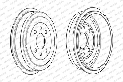 BREMSTROMMEL FERODO FDR329211 3