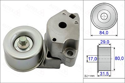 Натяжитель ремня, клиновой зубча AUTEX 654977 для MITSUBISHI PAJERO