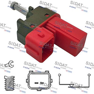 SIDAT 5.140062 Выключатель стоп-сигнала  для FIAT DOBLO (Фиат Добло)
