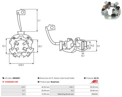 Vorschau Halter, Kohlebürsten Ansicht 2