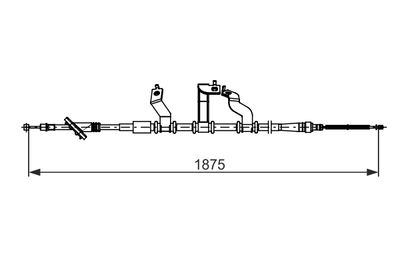 Håndbremsekabel BOSCH 1 987 482 742