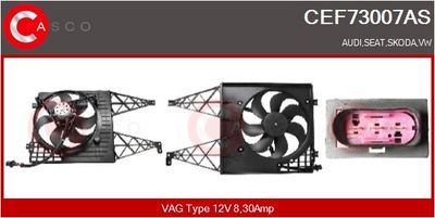 MOTOR ELECTRIC VENTILATOR CASCO CEF73007AS