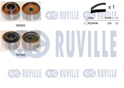 Комплект ремня ГРМ RUVILLE 550438 для KIA CLARUS