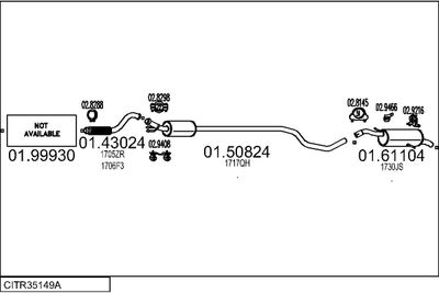 Układ wydechowy MTS CITR35149A028589
