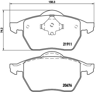 BREMBO P 85 035 Комплект тормозных колодок, дисковый тормоз 