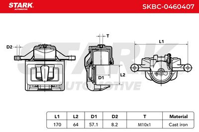 спирачен апарат STARK SKBC-0460407