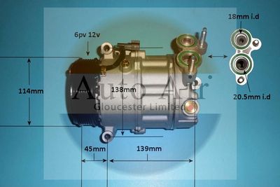 Compressor, air conditioning Auto Air Gloucester 14-2066P