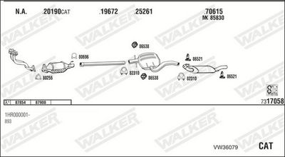 Изпускателна система WALKER VW36079