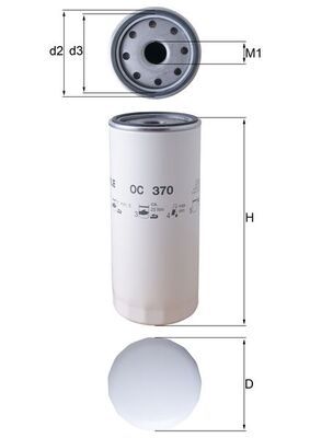 Oljefilter KNECHT OC 370