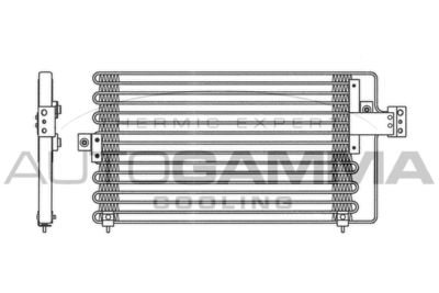 Конденсатор, кондиционер AUTOGAMMA 102619 для CHRYSLER LE BARON