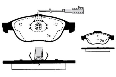 RAICAM RA.0626.0 Тормозные колодки и сигнализаторы  для LANCIA LYBRA (839_) 1.6 16V (839AXA1A)