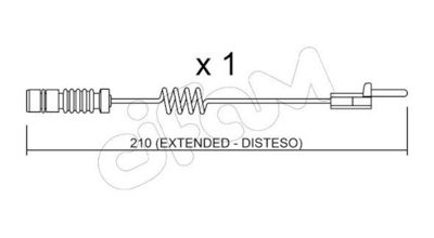 SENZOR DE AVERTIZARE UZURA PLACUTE DE FRANA