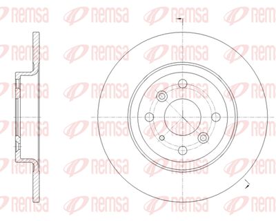 REMSA 61660.00 Тормозные диски  для MAZDA 2 (Мазда 2)