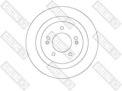 GIRLING 6063674 Тормозные диски  для HYUNDAI i40 I CW (VF) 1.6 CRDi