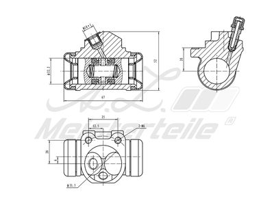 спирачно цилиндърче на колелото A.Z. Meisterteile AZMT-44-111-1117