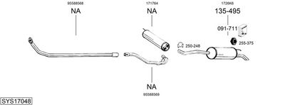 Изпускателна система BOSAL SYS17048