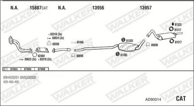 Изпускателна система WALKER AD90014