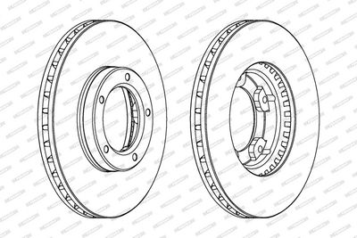 BREMSSCHEIBE FERODO DDF703 1
