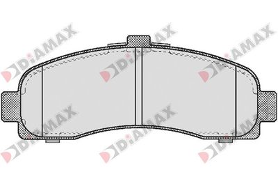 DIAMAX N09184 Тормозные колодки и сигнализаторы  для NISSAN MICRA II (K11) 1.0 i 16V