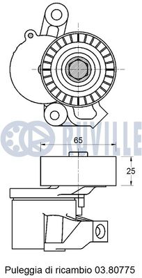 ROLA INTINZATOR CUREA TRANSMISIE RUVILLE 542787 1