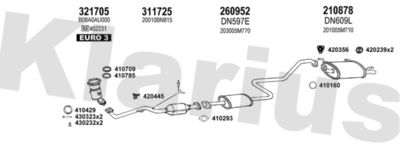 Układ wydechowy KLARIUS 270661E