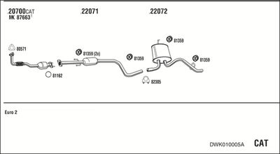 SISTEM DE ESAPAMENT WALKER DWK010005A