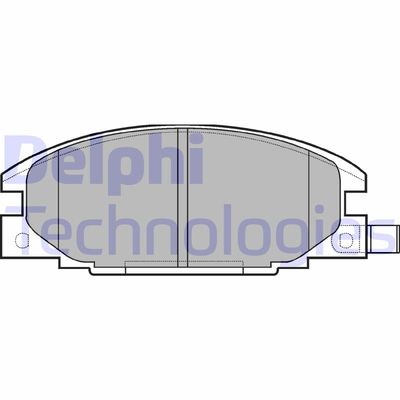 Комплект тормозных колодок, дисковый тормоз DELPHI LP629 для ISUZU KB