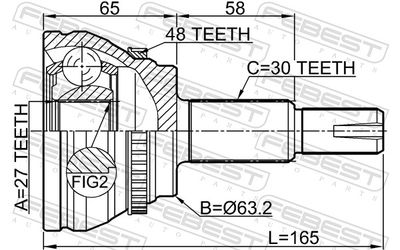 Joint Kit, drive shaft 0110-CLR30A48