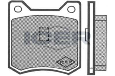 Комплект тормозных колодок, дисковый тормоз ICER 180223 для FERRARI DINO