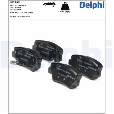 Brake Pad Set, disc brake LP2295