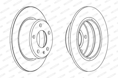 FERODO DDF086 Тормозные диски для BMW 7 (E23) 745 i