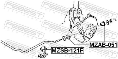 BUCSA BARA STABILIZATOARE FEBEST MZSB121F 1