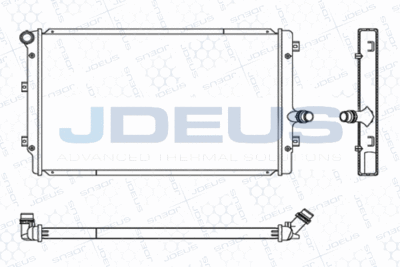 JDEUS M-0010320 Крышка радиатора  для SKODA YETI (Шкода Ети)