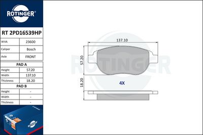 Stabdžių trinkelių rinkinys, diskinis stabdys
