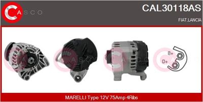 Генератор CASCO CAL30118AS для LANCIA Y
