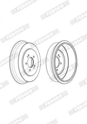 BREMSTROMMEL FERODO FDR329334 4