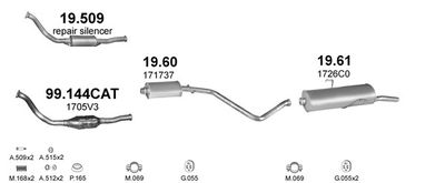 Układ wydechowy POLMO POLMO99381