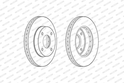 BREMSSCHEIBE FERODO DDF2134C 1
