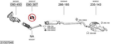 Изпускателна система BOSAL SYS07048