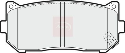 APEC Brake Pad Set, disc brake PAD1101
